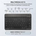 thumbnail image 4 of Teclado Bluetooth de 10 Pulgadas, Recargable, Ultrafino, Inalámbrico, con Teclado y Ratón, para Android, para , para Tabletas, para , para , C, 4 of 7