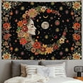 thumbnail image 2 of PRATYUS Wall Tapestry Bohemian - Floral Vine Tapestry Wall Hanging Moon Tapestries Mandala Flower Hippie Home Decor Boho Tapestry for Bedroom Aesthetic Multi Size Painting, 2 of 6