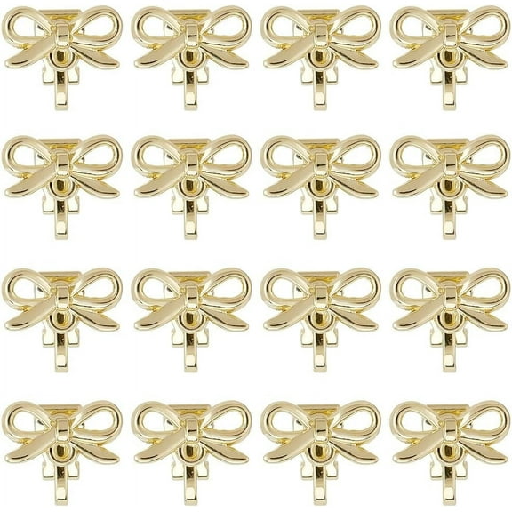 1 Box 20Pcs Clip On Earrings Findings Bowknot Earrings Converter Non Pierced Earring Clips Gold Ear Clips Bulk Clip Earrings for Jewelry Making Accessories DIY Dangle Earrings Supplies