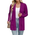 thumbnail image 6 of Breathable Womens Long Sleeve Cardigan Open Front Lightweight Cover Up For Summer Beach Office Wear, 6 of 7