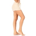 thumbnail image 2 of High Waist Towel Terry Shorts With Pockets  Drawstrings - Beige, 2 of 4
