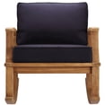 thumbnail image 6 of Modway Marina Outdoor Patio Teak Rocking Chair in Natural Navy, 6 of 8