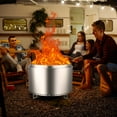 thumbnail image 7 of 20.5 Inch Smokeless Fire Pit with Removable Ash Pan and Stand,Portable Outdoor Fire Pit with Air Switch and Handle,Stainless Steel Wood Burning Fireplace,Ideal for Camping Backyard Patio, 7 of 7