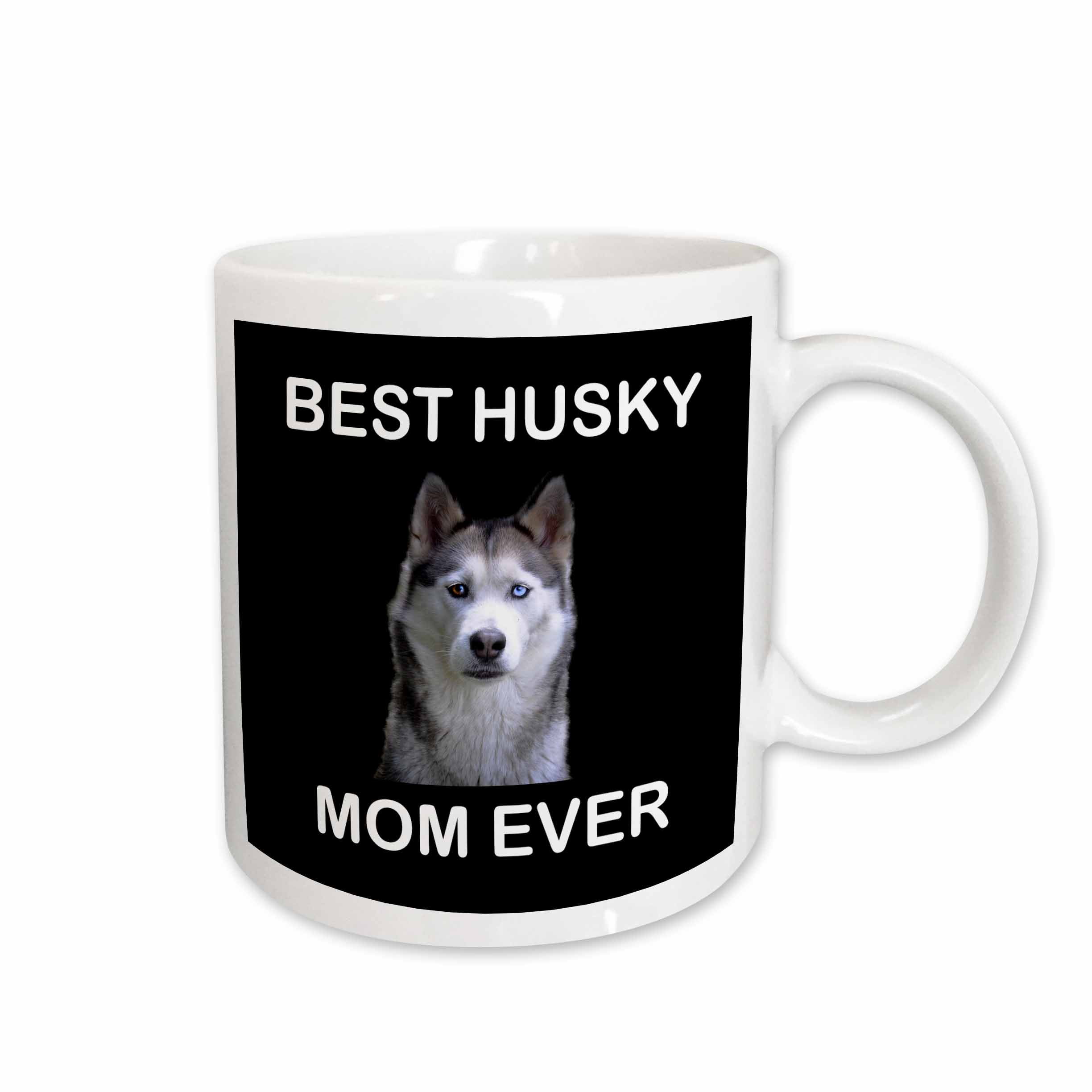 Brown Eyes Husky Enamel Mug Red/White Dog Dad Mug dog lovers gift Husky Christmas dog dad Gift Husky Dog Dad Mug Best Husky Dad Ever