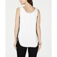 thumbnail image 2 of Alfani Women's Sleeveless Scoop-Neck Blouse Soft White Size XS, 2 of 2
