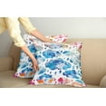 thumbnail image 2 of Ambesonne Modern Throw Pillow Cover 2 Pack, Rainy Clouds and Raindrops, 16", Blue Pink Orange, 2 of 7