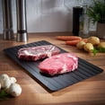 thumbnail image 5 of Aluminum Quick Thawing Plate Fast Defrosting Tray Food Meat Fruit Quick Defrosting Plate Board Defrost Kitchen Gadget - 23x16.5x0.3cm (Black), 5 of 6