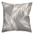 thumbnail image 2 of Creative Products Nature Palm Gray 18x18 Spun Poly Pillow, 2 of 3