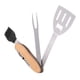 thumbnail image 5 of Juego de Herramientas para barbacoa 5 en 1, espátula portátil plegable multifunción, cepillo, tenedor, abridor de botellas, conjunto combinado de parrilla de acero inoxidable, 5 of 14