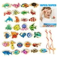 thumbnail image 1 of Magnetic Fishing Game 31pcs Wooden Fish Rod Parent-child Creative Interactive Toy for Kids Gift, 1 of 8