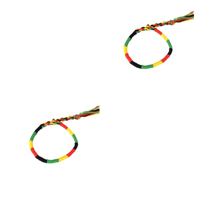 Kearding Cuerda hecha a mano estilo étnico moda cuerda trenzada artesanal poliéster muñequera joyería personalizada Type1 NO1