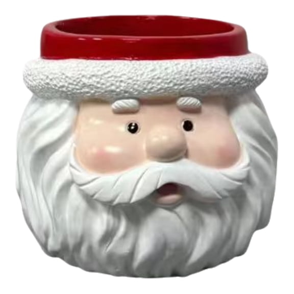 Christmas Decorations Outdoor Snowman And Santa Claus Themed Resin Planter Ornament