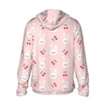thumbnail image 2 of Picia Rabbit And Cherry Women's Men's UPF 50+ Sun Protection Hoodie Shirt Long Sleeve SPF Fishing Outdoor UV Hiking Lightweight Shirts-Large, 2 of 9