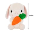 thumbnail image 4 of Peluche Lapin de Pâques Blanc avec Carotte, 4 of 4