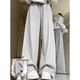 thumbnail image 2 of Pantalones deportivos holgados para mujer, temporada primavera otoño, forro polar grueso, entrepierna recta, piernas anchas, pantalones casuales americanos, 2 of 4