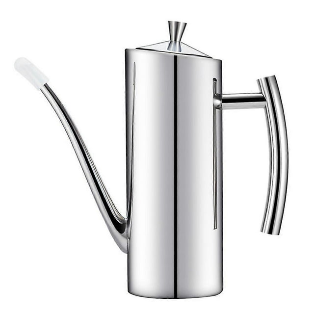 Stainless Steel Oil Pot Dispenser Leak-Proof Seasoning Bottle European Pot Edible Oil Pot Easily Lea