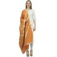 thumbnail image 4 of Phagun Indian Women's Designer Chunni Cotton Dupatta Ethnic Stole Scarves-Light Orange, 4 of 5
