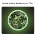 thumbnail image 2 of Cute Raccoon Glow in The Dark Crystal Glass Cabinet Knobs 4 Pcs Drawer Handles for Kitchen Cabinets Dresser Cupboard Wardrobe, 2 of 7