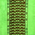 thumbnail image 1 of Ahgly Company Indoor Square Abstract Green Modern Area Rugs, 7' Square, 1 of 4