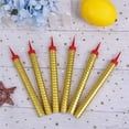 6PCS Gold Sparkling Birthday Candles Party Accessories for Birthday