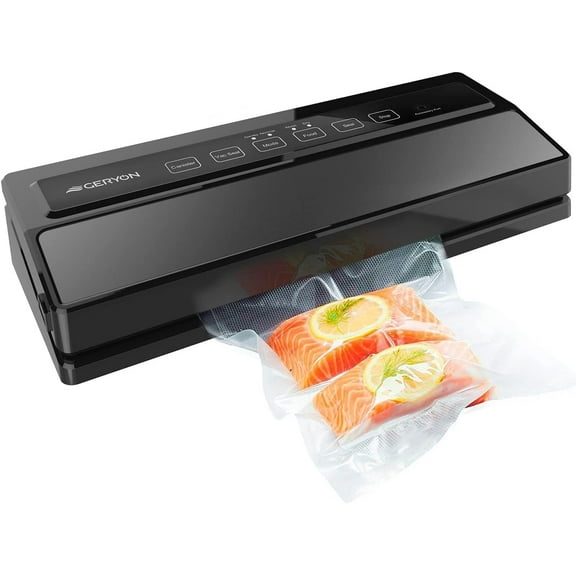 Vacuum Sealer Machine, Food Vacuum Sealer with Powerful Suction | Slim Design | Easy to Use | Led Indicator Lights for Sous Vide, Meal Prep, w/Starter Kits for Vacuum Seal Container