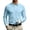 Light Blue&08^0728K, variant on Fabrcox S-4XL Polo Shirts for Men Long Sleeve with Pockets Collared Men Work Shirts Business Casual Plain Regular Fit Sports Golf Shirt for Men Green L
