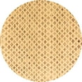 thumbnail image 1 of Ahgly Company Indoor Round Abstract Brown Modern Area Rugs, 8' Round, 1 of 4