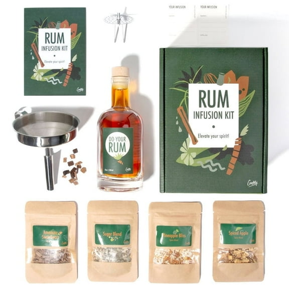 DIY Rum Infusion Kit Pineapple Bliss and Spiced Apple Cocktails
