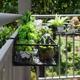 thumbnail image 4 of KONTONTY 1Set Iron Deck Rail Planter for Sturdy Balcony Flower Holder Storage, 4 of 8