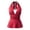 00-Red1019, variant on Womens Polka Dot Halter Top Sleeveless V Neck Tie Back Casual Peplum Blouse,Yellow