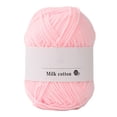 thumbnail image 1 of Hilo colorido para tejer a mano | Hilo de crochet de algodón suave de leche de 25 g para ropa de bebé, gorros y bufandas | 65 metros por madeja para manualidades, proyectos de tejido y costura, 1 of 4