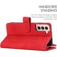 thumbnail image 5 of Compatible with Samsung Galaxy S22 5G Wallet Case,Detachable 2 in 1 Magnetic Zipper Leather Cover Case [6 Card Slots] [Wrist Strap] [Stand Feature] for Samsung Galaxy S22 5G,6.1 inch Red, 5 of 15