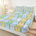 thumbnail image 3 of Castle Fairy Cute Cats Full Size Sheets for Kids Boys Girls,Cartoon Pet Bed Sheets, 3 of 7