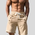 thumbnail image 1 of WILLBEST Pantalones Cortos Casuales para Hombre, para Actividades Al Aire Libre, Cómodos, de Color Sólido, Corte Recto, para Verano y Otoño, de Fácil Cuidado, Lavables A Máquina., 1 of 8