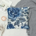 thumbnail image 2 of Nawypu Blue and White Porcelain Floral Throw Pillow Covers, Vintage Chinoiserie Blue Floral Decorative Couch Pillowcases Cushion Covers for Living Room Bedroom Sofa Outdoor,, 2 of 5