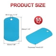 thumbnail image 2 of Uxcell Metal Stamping Blanks Tags Anodized Aluminum Blank Dog Tags Rectangle Laser Engraving Blanks ID Name Tag Light Blue, 2 of 7