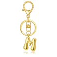 thumbnail image 2 of Hearth & Gear Custom Letter Keychain Key Ring For Initial Charm With Sturdy Metal Loop And Easy To Find Design For And Luggage, 2 of 5
