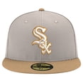 thumbnail image 2 of Men's New Era Khaki Chicago White Sox Stone Panama 59FIFTY Fitted Hat, 2 of 4