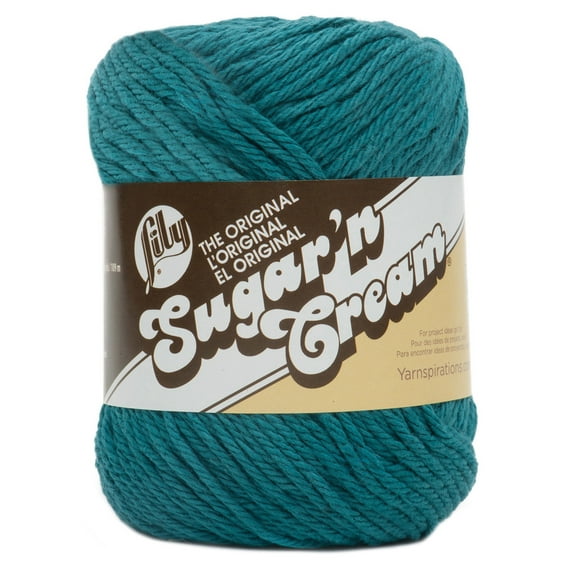 Lily Sugar'n Cream Yarn - Solids-Teal