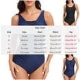 thumbnail image 4 of pstuiky Women's Swimsuits Solid Color V-Neck Adaptable One Piece Swimwear Swimming Suits Workout One-Piece with High Cut Women's Swimwear, 4 of 9