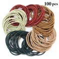 thumbnail image 2 of Attaches de Cheveux Cordes Simples 100 Pcs Élastiques pour Queue de Cheval pour Filles, 2 of 10