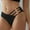 9-Black, variant on YWDJ Womens Thong Underwear Lace Lightweight No Show Fashion Comfortable Loose Lace Funny Underpants Casual Khaki S