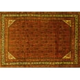thumbnail image 1 of Ahgly Company Machine Washable Indoor Rectangle Persian Yellow Traditional Area Rugs, 3' x 5', 1 of 4