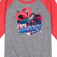 thumbnail image 3 of Hot Wheels - Criss Cross Heart - Toddler And Youth Raglan Graphic T-Shirt, 3 of 6