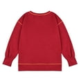 thumbnail image 3 of Fall Sweatshirts for Teen Children Long Sleeve Hooded Solid Color Shirts Loose Breathable Fashion Blouse Soft Tops Round Neck Sport Basic Tee Size 6-15Y for Children Kids, 3 of 9