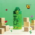 thumbnail image 4 of Zak Designs 16oz Minecraft Water Bottle For School or Travel, Durable Plastic Water Bottle With Straw, Handle, and Leak-Proof, Pop-Up Spout Cover (Creeper), 4 of 14