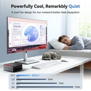 Blackview Mini PC 16GB RAM 512GB SSD, AMD Ryzen 3300U(Up to 3.5 GHz) Small Desktop Computer Windows 11 Pro , Dual 4K@60Hz, WiFi 6/Bluetooth 5.2, Mini Computers for Home/Business