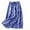 Blue, variant on Drawstring Elastic High Waist Gingham Linen Blend A-Line Midi Skirt Women Flowy Casual Long Skirt 1PC M-XXL Plus Size Friendly