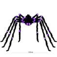thumbnail image 3 of 4 Ft Giant Halloween Spider Decoration LED Light up Black Hairy Spider with Red Lighted Eyes Battery Operated Realistic Scary Fake Spider for Yard Party House Decor Outdoor Indoor, 3 of 3