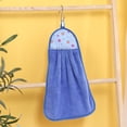 thumbnail image 4 of Hanging Kitchen Towel Cartoon Pure Cotton Thick Coral Fleece dish washing Cloth, 4 of 6